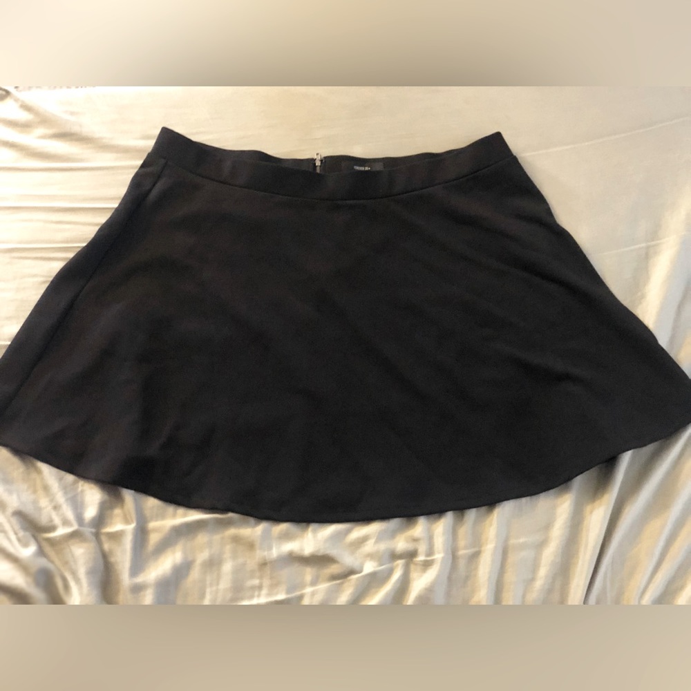 Black Skater Skirt Forever 21 Plus 3X